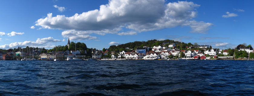 Panorama Grimstad. Foto: Espt123/Wikimedia Commons.