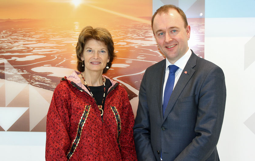 US Senator Lisa Murkowski and Head of Delegation Eirik Sivertsen. Photo: Storting.