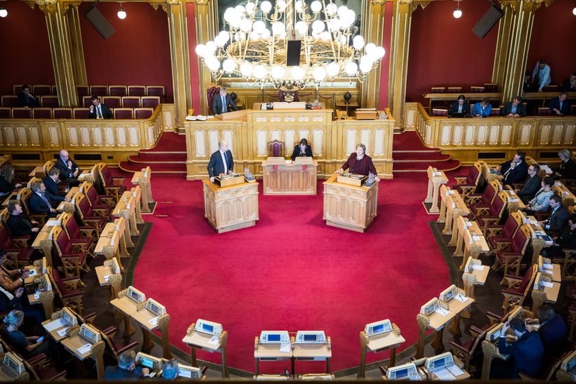 I stortingssesjonen 2018–2019 har Stortinget holdt 96 møter og behandlet 424 innstillinger fra komiteene. Foto: Stortinget