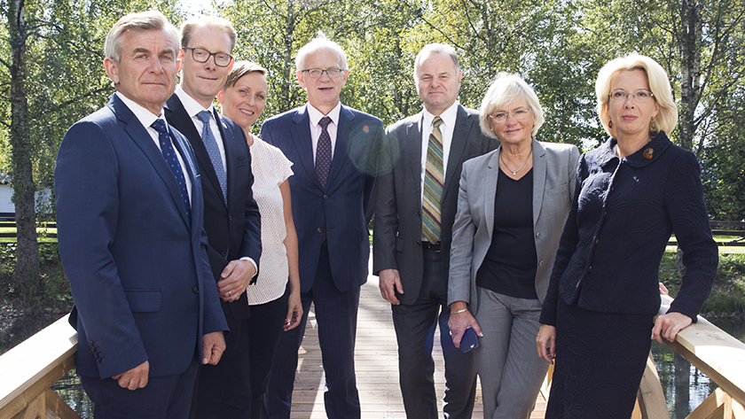 Nordic and Baltic parliamentary presidents photographed during a gathering at Lillehammer in August 2017. Photo: Storting.