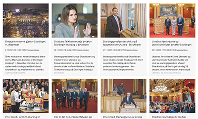 Pressemeldinger frå Stortinget