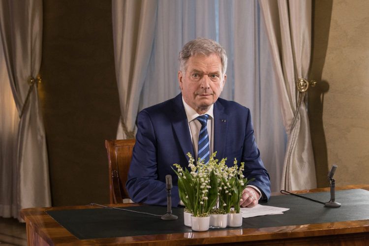 Finlands president, Sauli Niinistö besøker Stortinget under sitt offisielle besøk til Norge tirsdag 11. oktober. Det blir fotomuligheter. Foto: Matti Porri/Presidentens administrasjon
