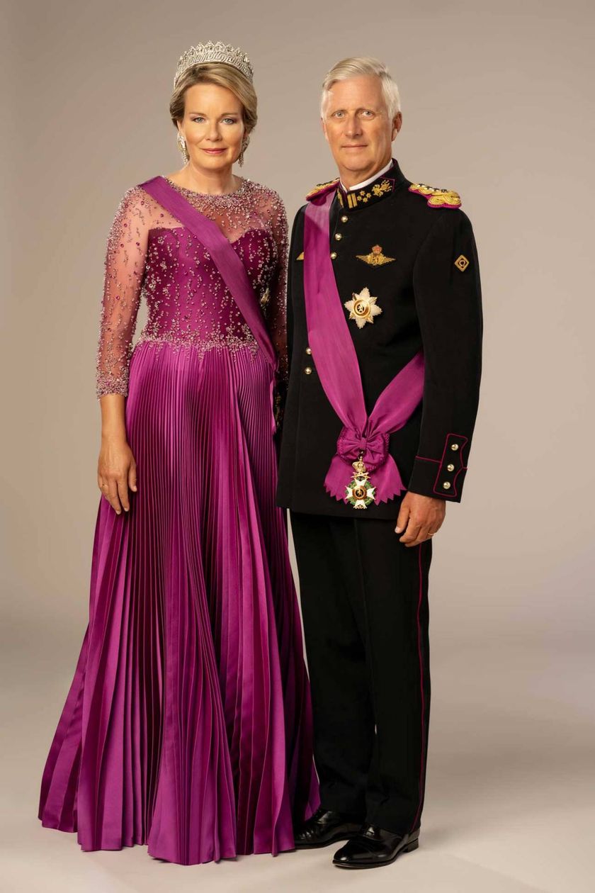 Hans Majestet Kong Philippe og Hennes Majestet Dronning Mathilde.