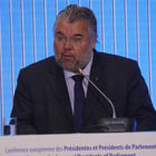 Visepresident Morten Wold på den europeiske parlamentspresidentkonferansen (ECPP)  i Athen. Foto: ECPP.