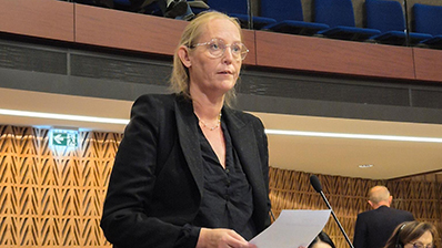 Lise Selnes, leder for Stortingets delegasjon til Europarådets parlamentarikerforsamling. Foto: Stortinget.