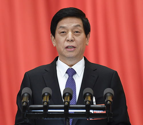 Folkekongressens formann Li Zhanshu. Foto: NTB scanpix.