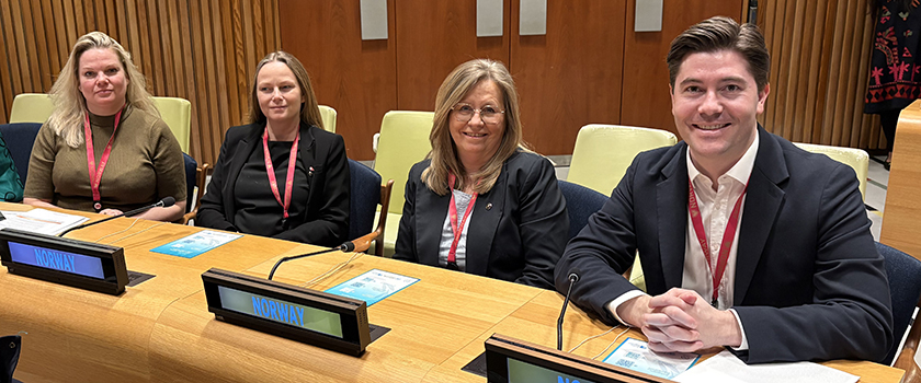 Stortingets delegasjon til Den interparlamentariske union (IPU): Silje Hjemdal, Linda Monsen Merkesdal, Anne Kristine Linnestad og Grunde Almeland.