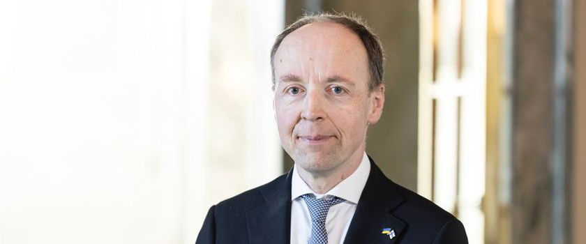 Parlamentspresidenten i Finlands Riksdag, talmann Jussi Halla-aho.