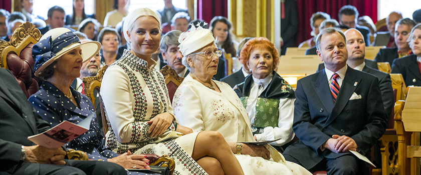 Princess Astrid was present at the Storting’s jubilee sitting to mark the bicentenary of the Norwegian Constitution in 2014. Photo: Erlend Aas/Storting.