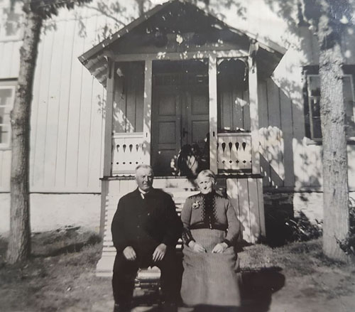 Per og Sara Gurskevik fotografert på begynnelsen av 1930-tallet