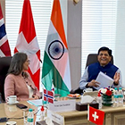 Møte med Indias handelsminister Piyush Goyal.